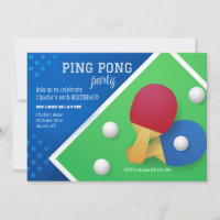 Table Tennis Invitation