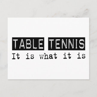 Table Tennis It Is Postcard