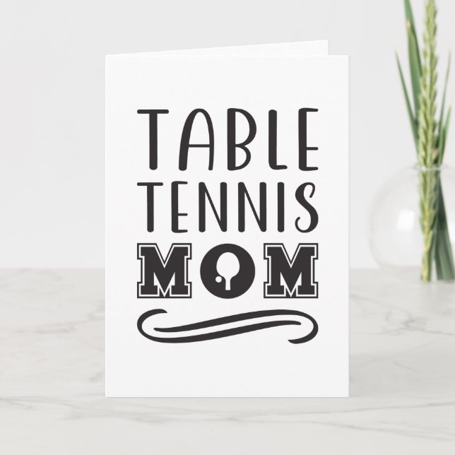 Table Tennis Mom 2 Card (Front)