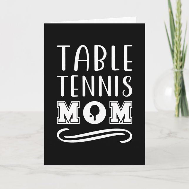 Table Tennis Mom Card (Front)