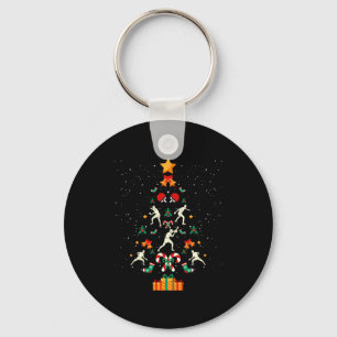 Table Tennis Ng Ng Player Christmas Tree Xmas Long Keychain