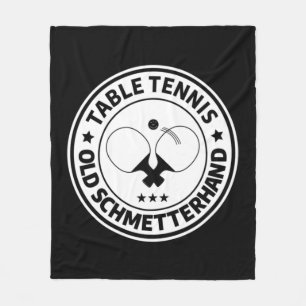 Table tennis old butterfly design for table tennis fleece blanket