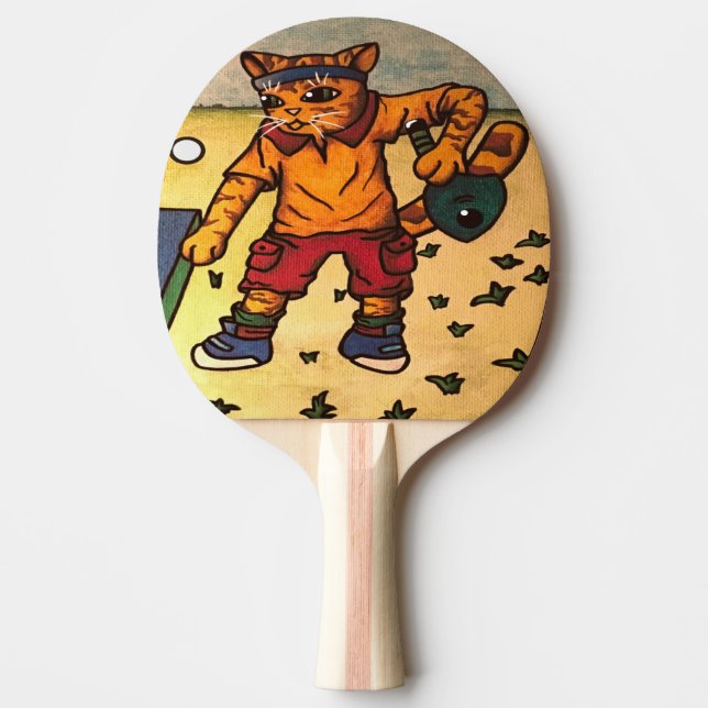 Table Tennis Ping-Pong Cat Ping Pong Paddle (Front)
