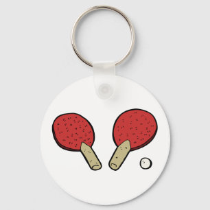 Table Tennis Ping Pong Keychain