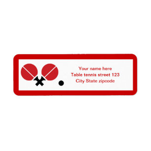 Table tennis ping-pong rackets and ball black, red