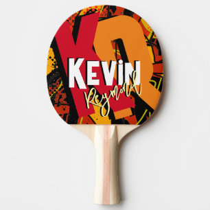Table Tennis Player Name cool&modern Ping Pong Paddle