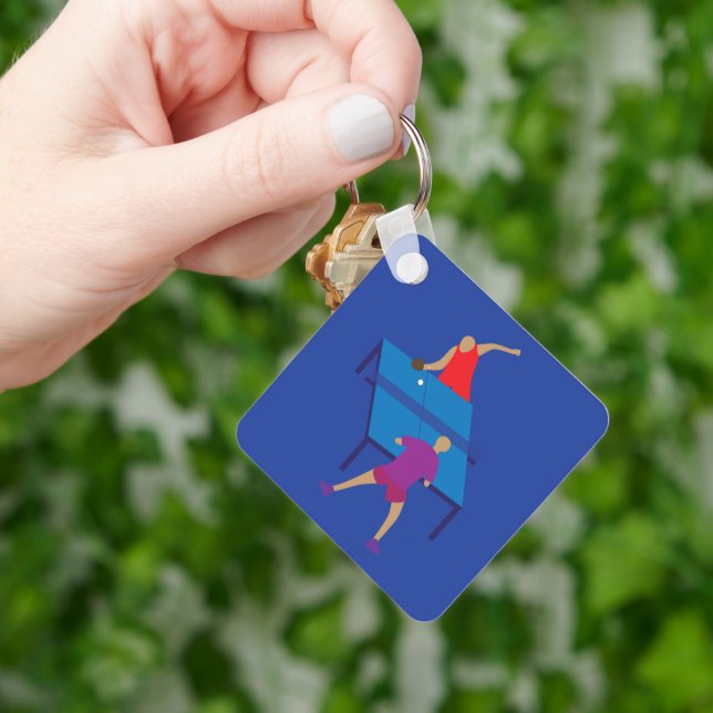 Table Tennis Players Keychain (Hand)