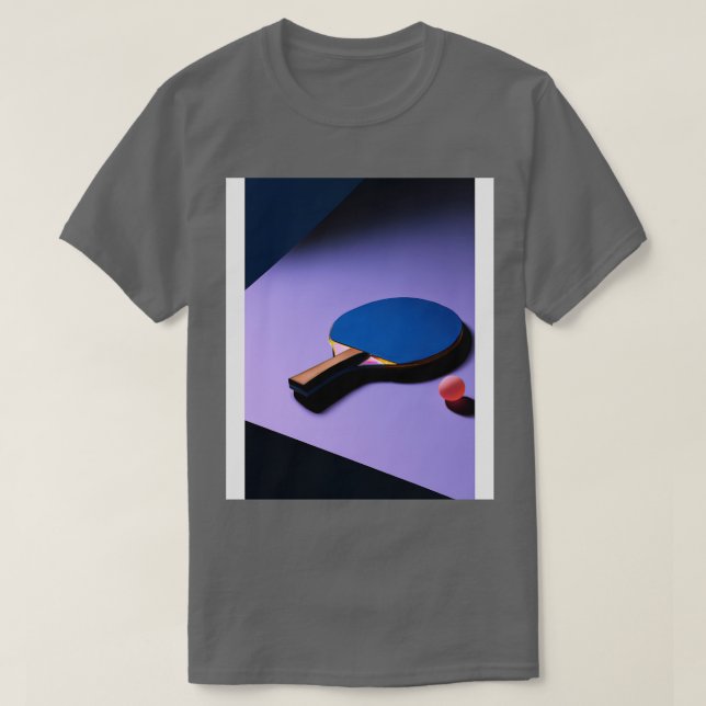 Table Tennis Racket 1 T-Shirt (Design Front)