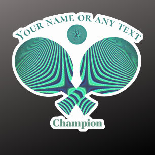 Table tennis rackets retro yellow blue ping pong