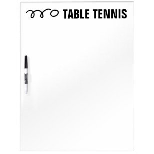 Table tennis scoreboard and training equipment dry erase board