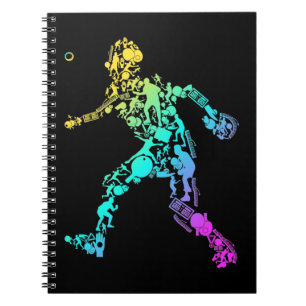 Table Tennis Sport Elements Table Tennis Player Notebook