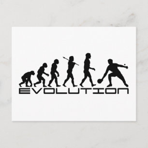 Table Tennis Sport Evolution Art Postcard