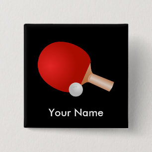 Table Tennis template 2 Inch Square Button