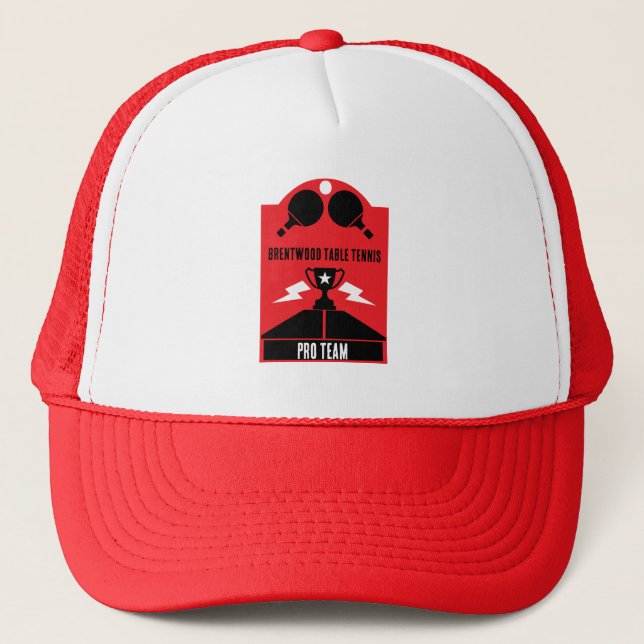 Table Tennis Tournament Trucker Hat (Front)