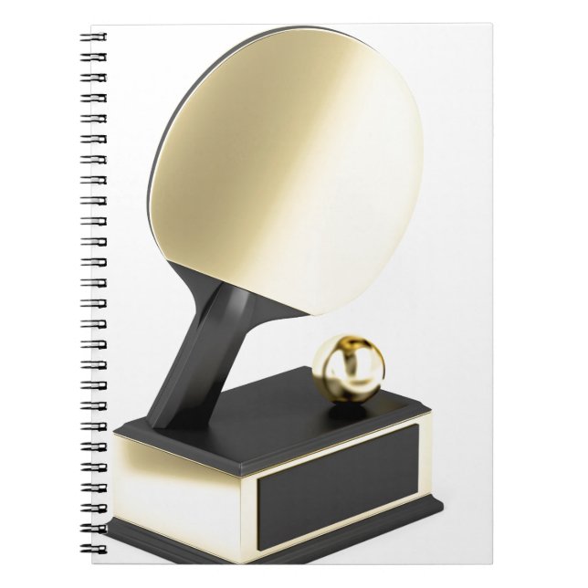 Table tennis trophy notebook (Front)