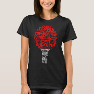 Table tennis word cloud  T-Shirt