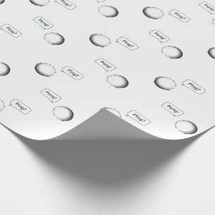 Table Tennis Wrapping Paper