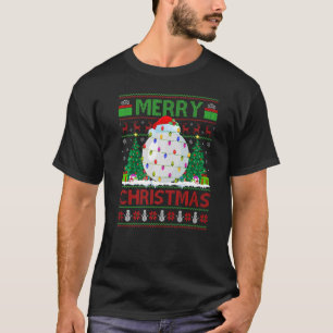 Table Tennis Xmas Tree Ugly Table Tennis Christma T-Shirt