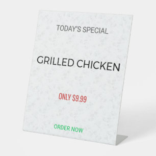 Table Tent Sign   Custom   Menu   Wedding   Promo