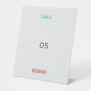 Table Tent Sign   Reserved   Custom   Event   Bold