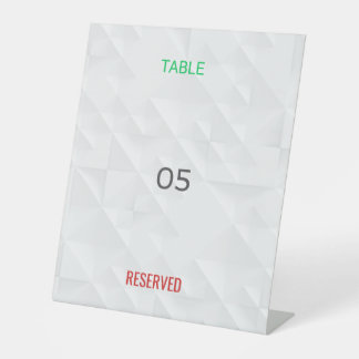 Table Tent Sign | Reserved | Custom | Event | Bold