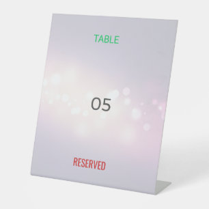 Table Tent Sign   Reserved   Custom   Event   Bold