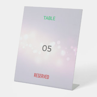 Table Tent Sign | Reserved | Custom | Event | Bold