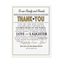 Table Thank You Notes