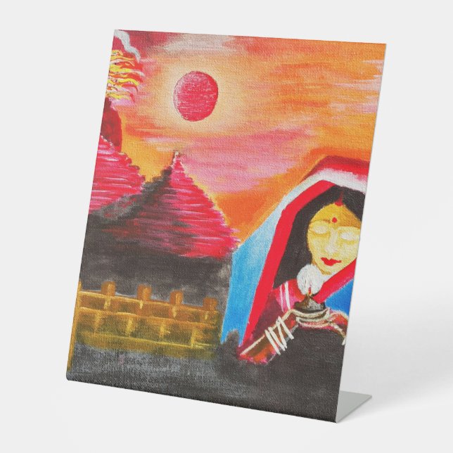 Table top sign (Front)