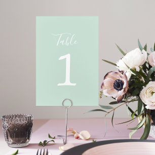 Table Vrai Simplicité 1 Monnaie Mariage vert Numéro de t