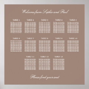 Tableau 13 Poster du Mariage de table