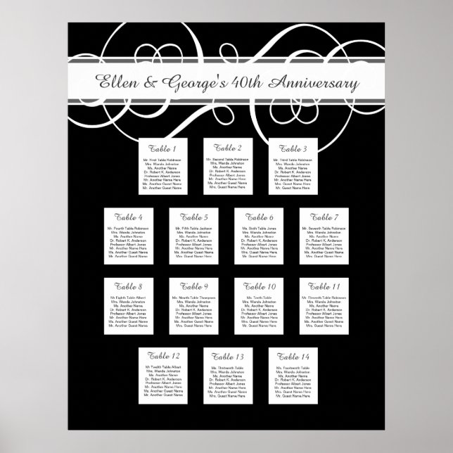 Tableau 14 Anniversaire du Mariage (Devant)
