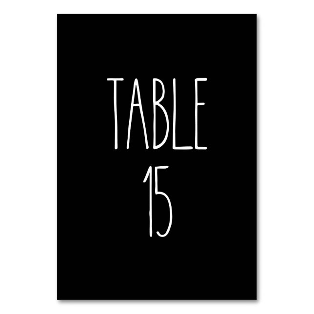 Tableau 15 Poterie Rae Dunn Carte de table noire (Par défaut)