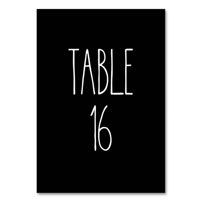 Tableau 16 Poterie Rae Dunn Carte de table noire (Par défaut)