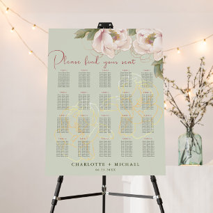 Tableau 20 Mariage floral flou et taille de table