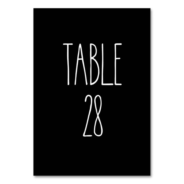 Tableau 28 Poterie Rae Dunn Carte de table noire (Par défaut)