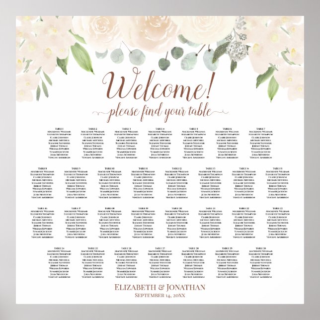Tableau 30 - Planche à broche Rose Mariage (Devant)
