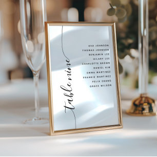 Tableau 9 Carte de Mariage de script vertical