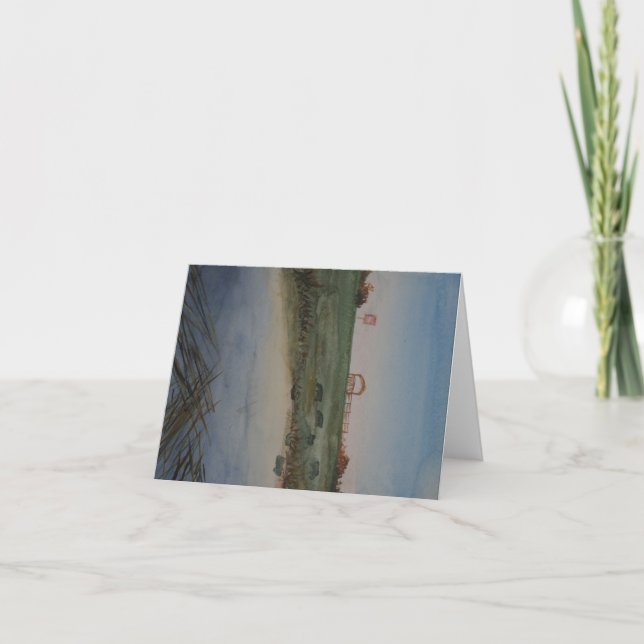 Tableau à la main WaterCouleur paysage carte de no (Devant)