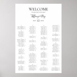 Tableau alphabétique simple et élégant