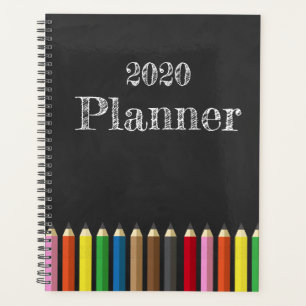 Tableau Arc-en-ciel Crayon enseignant planificateu