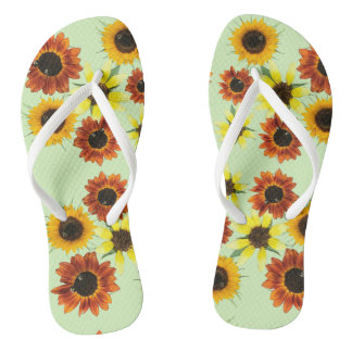 Tableau Coloré Tournesols Fleurs Tongs