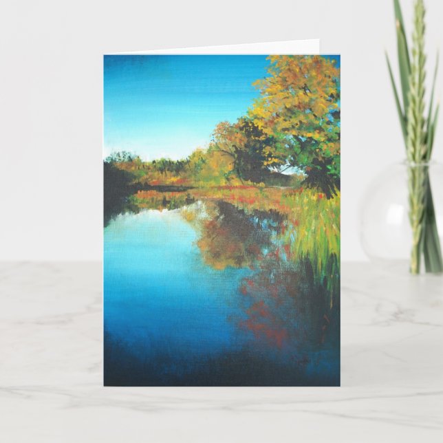 Tableau d'automne des cartes de voeux de Rogue Riv (Devant)