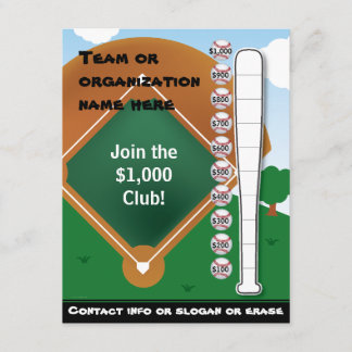 Tableau de baseball Bat et invitation