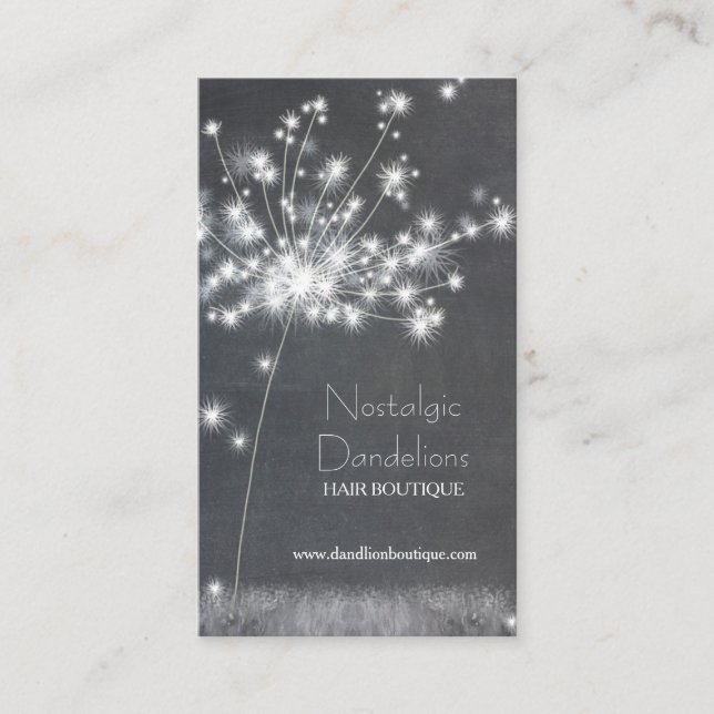 Tableau de bord Dandelions Carte de rendez-vous d' (Devant)