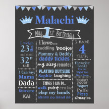 Tableau de bord d'anniversaire - Prince