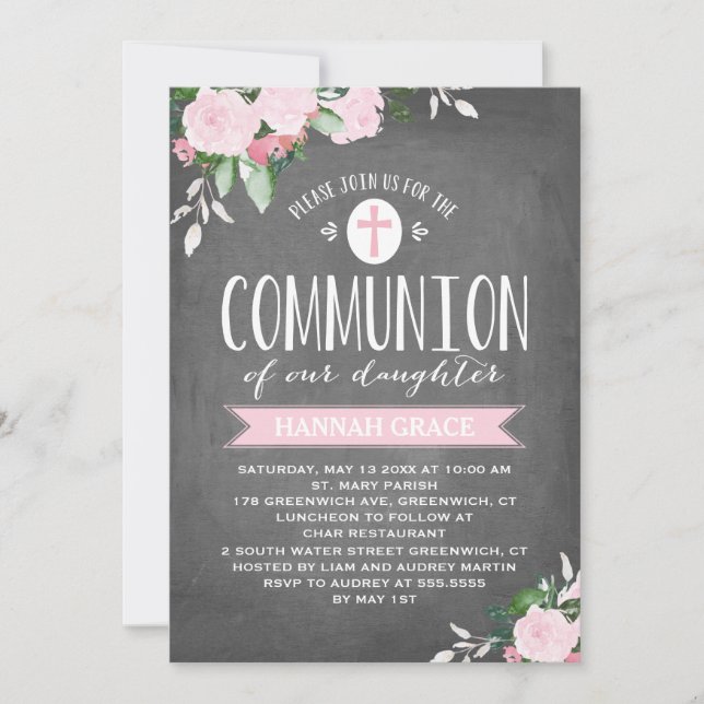 Tableau de bord des fleurs florales | Invitation à (Devant)