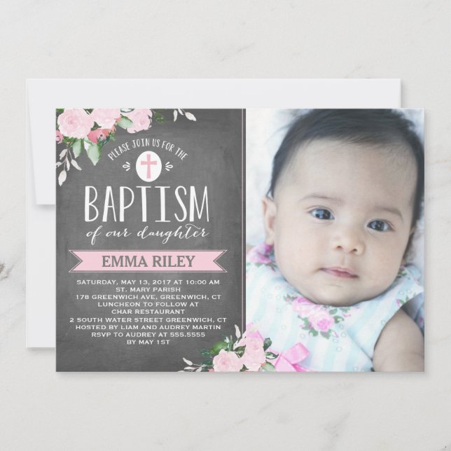 Tableau de bord des fleurs florales | Invitation a (Devant)