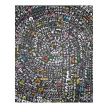 Tableau de bord dessiné à la main avec thème Été L