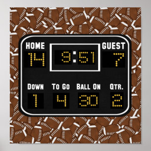 Tableau de bord du football